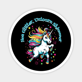 Sea Glitter, Unicorn Shimmer Magnet
