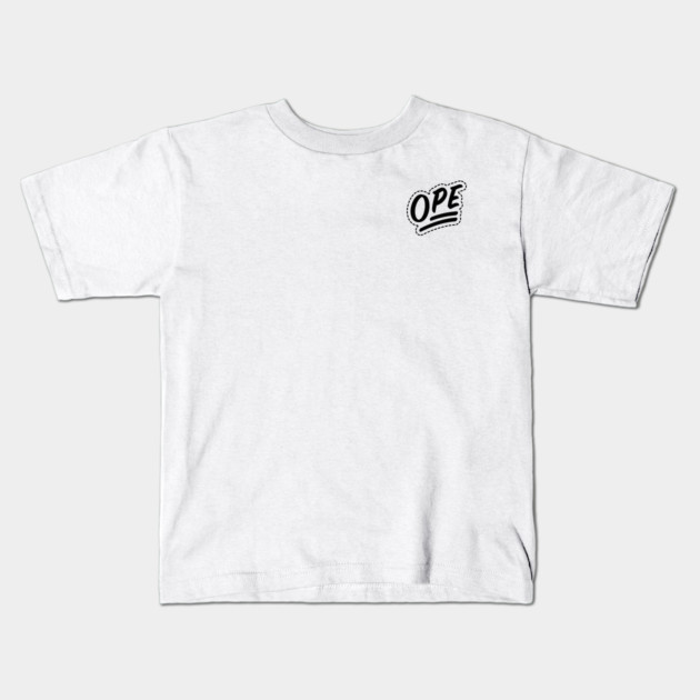 Ope - Black Kids T-Shirt by allisawr