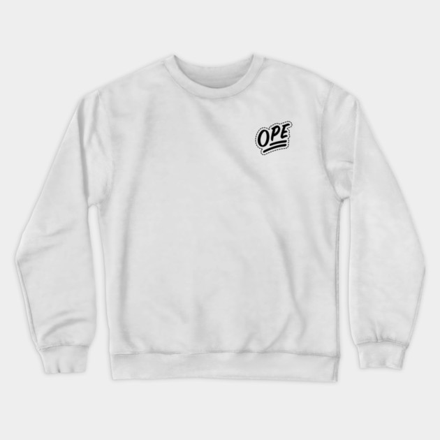 Ope - Black Crewneck Sweatshirt by allisawr