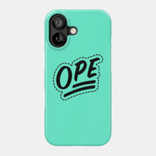 Ope - Black Phone Case