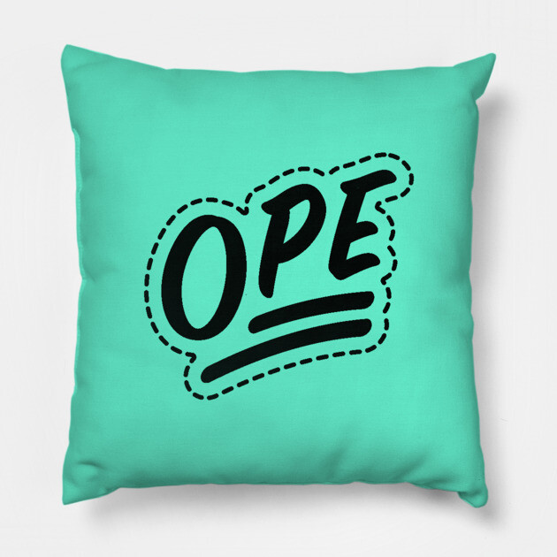 Ope - Black Pillow by allisawr