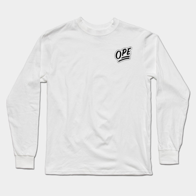 Ope - Black Long Sleeve T-Shirt by allisawr