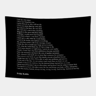 Frida Kahlo Quotes Tapestry