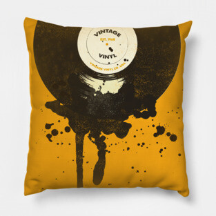 VINTAGE VINYL DRIP Pillow