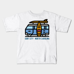 Surf City North Carolina Kids T-Shirt