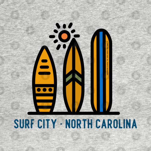 Surf City North Carolina Surfboards by Timeless Chaos