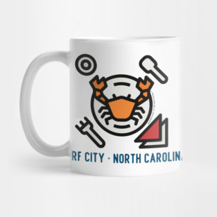 Surf City North Carolina Crab Boil Mug