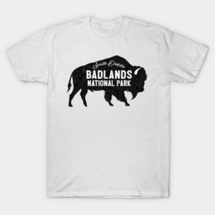 Badlands National Park South Dakota American Bison Buffalo T-Shirt
