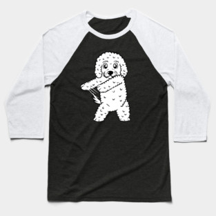 Bichon Frise Floss Like A Boss Flossing Baseball T-Shirt