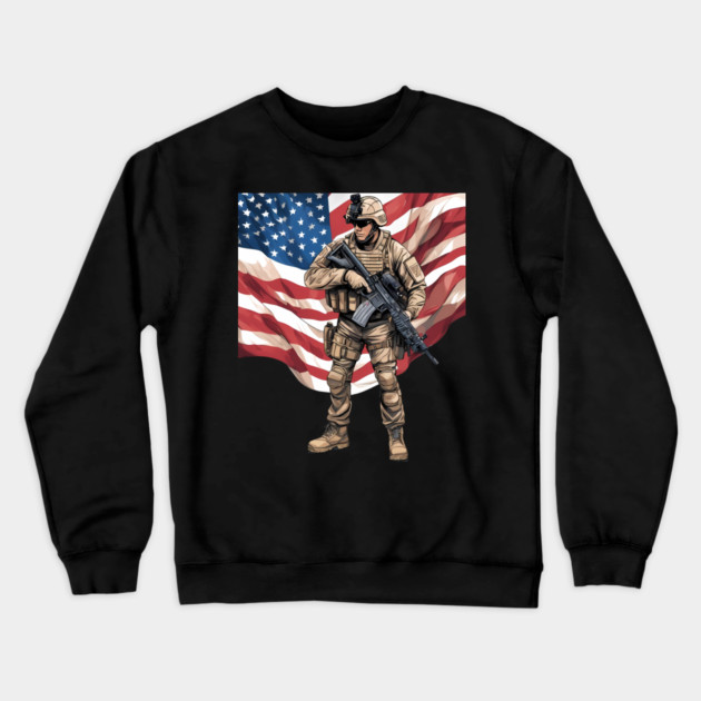 National Guard of the United States Crewneck Sweatshirt by animegirlnft
