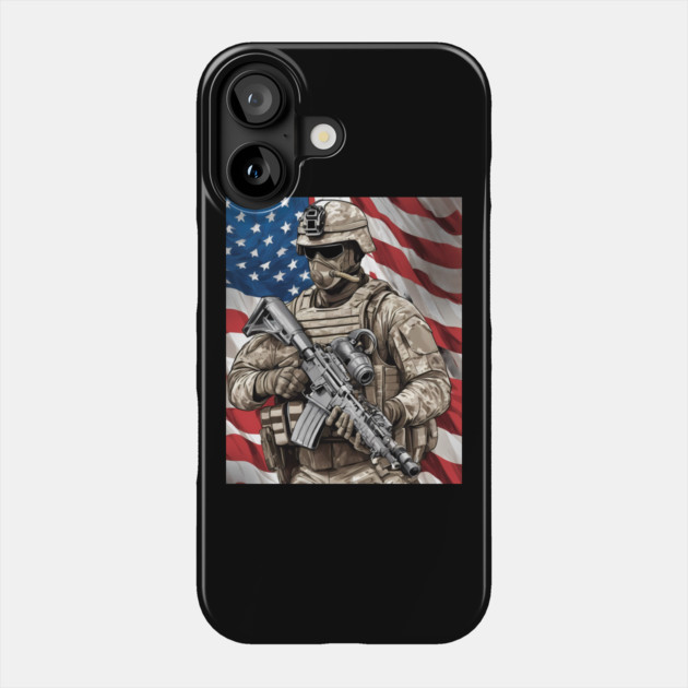 us military Phone Case by animegirlnft