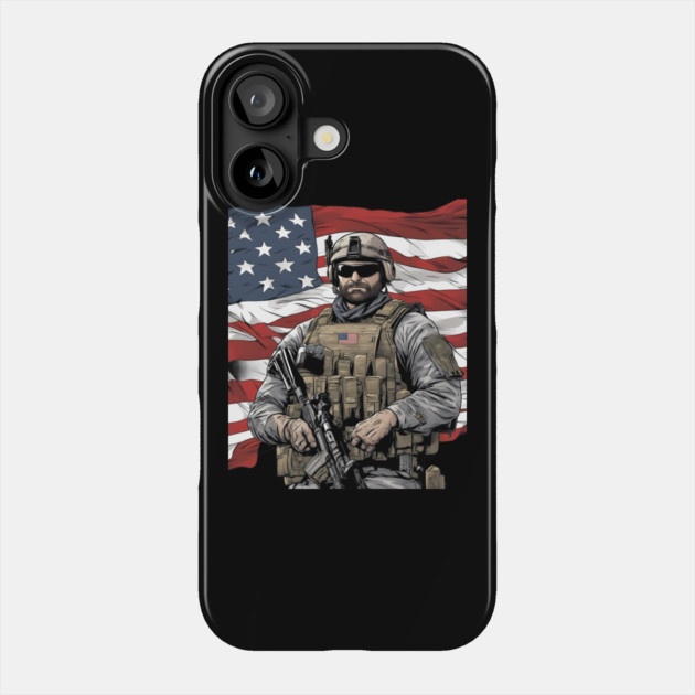 american patriot Phone Case by animegirlnft