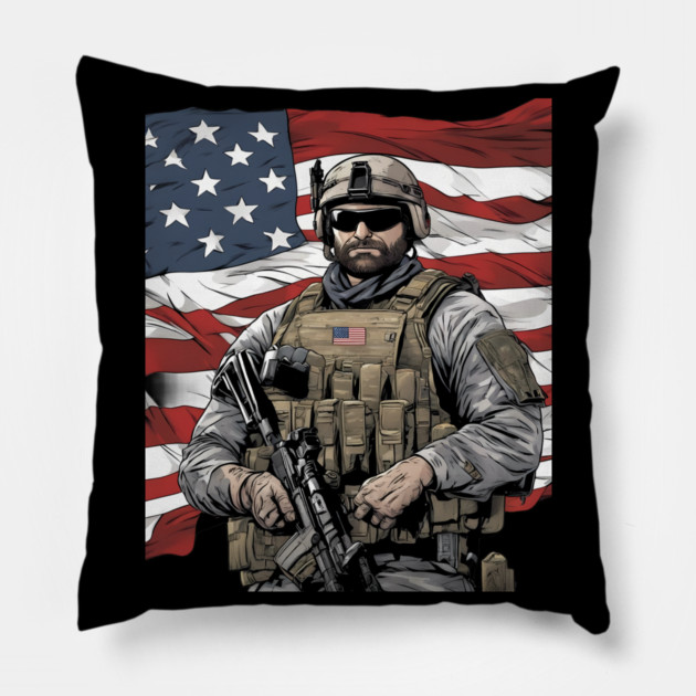 american patriot Pillow by animegirlnft