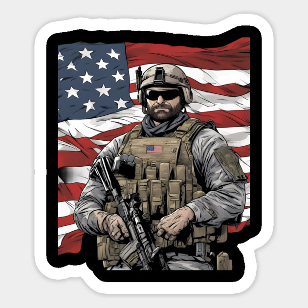 american patriot Sticker by animegirlnft