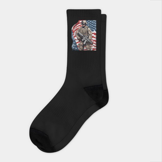 us marine corps Socks by animegirlnft