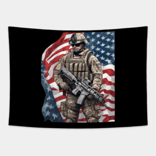 us marine corps Tapestry