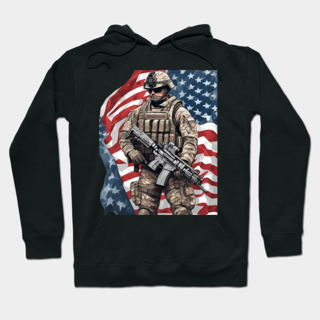 us marine corps Hoodie by animegirlnft
