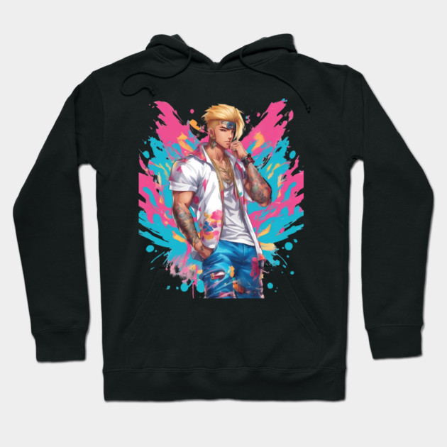 anime boy Hoodie by animegirlnft