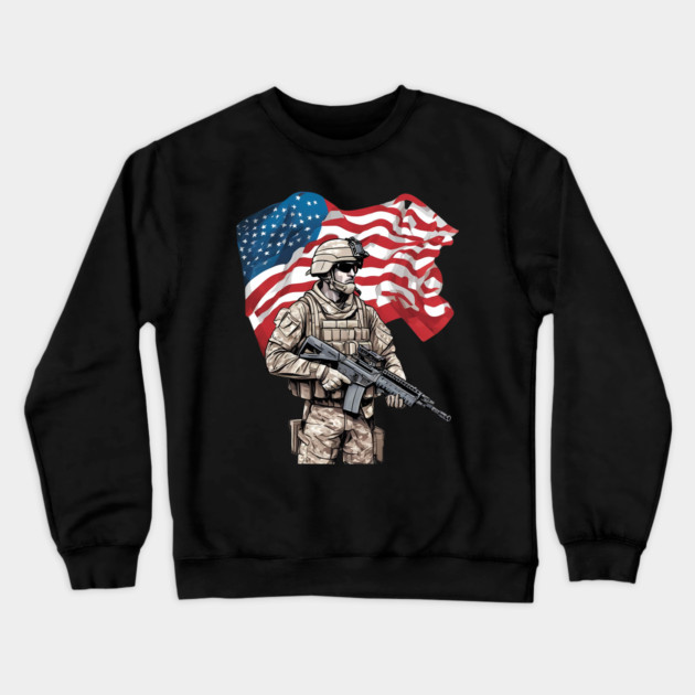 United States Marine Corps Force Reconnaissance Crewneck Sweatshirt by animegirlnft