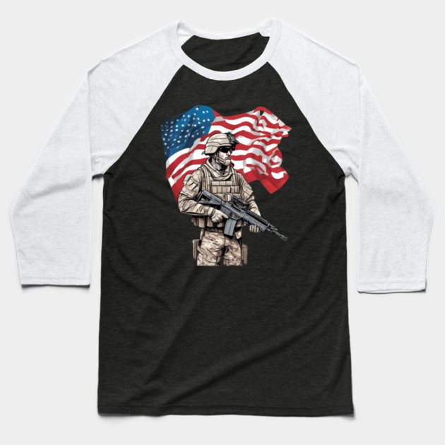 United States Marine Corps Force Reconnaissance Baseball T-Shirt by animegirlnft
