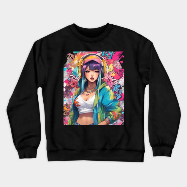dream girl Crewneck Sweatshirt by animegirlnft
