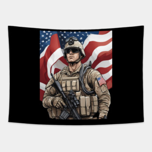 american hero Tapestry