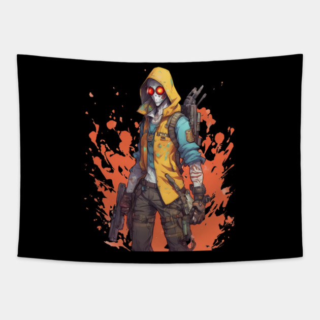 killer hitman Tapestry by animegirlnft