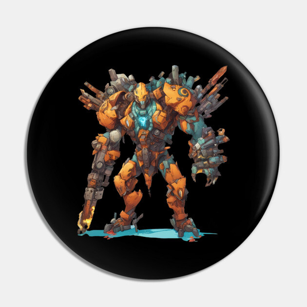 mecha soldier Pin by animegirlnft