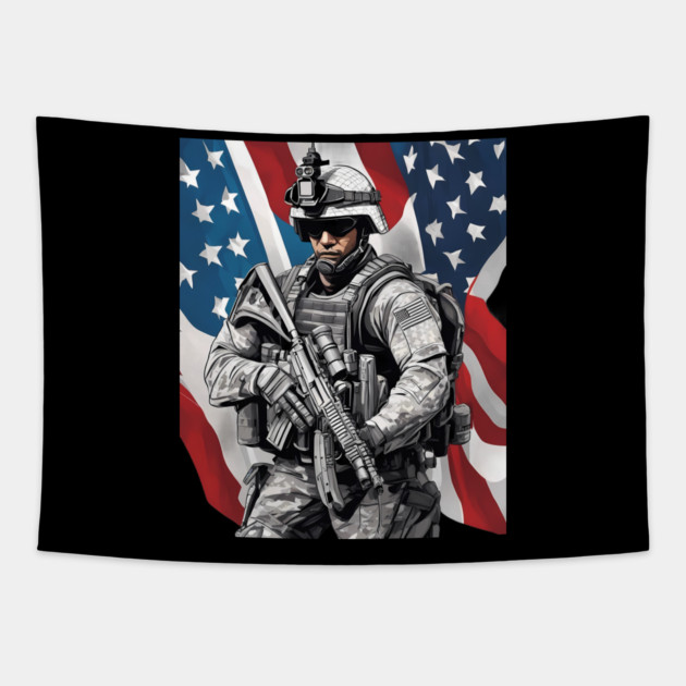 United States Army Special Forces Tapestry by animegirlnft