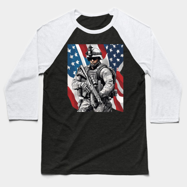 United States Army Special Forces Baseball T-Shirt by animegirlnft
