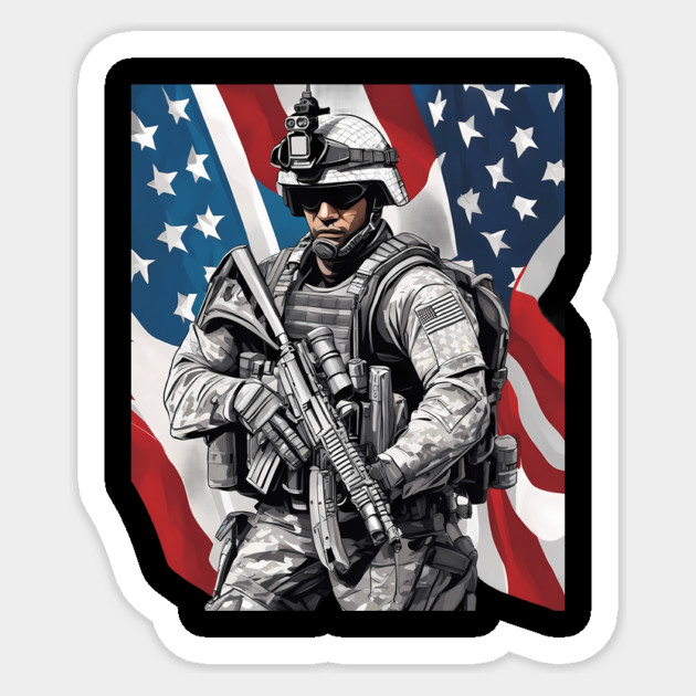 United States Army Special Forces Sticker by animegirlnft