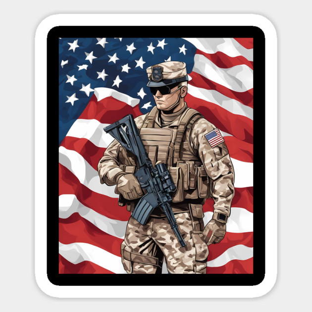 United States Army Rangers Sticker by animegirlnft