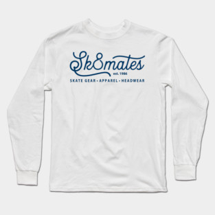Sk8mates Vintage Logo Design Long Sleeve T-Shirt