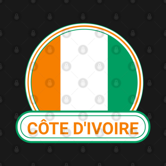 Côte d'Ivoire Country Badge - Côte d'Ivoire Flag by Yesteeyear