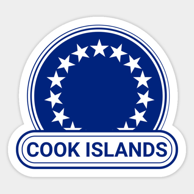 Cook Islands Country Badge - Cook Islands Flag Magnet by Yesteeyear