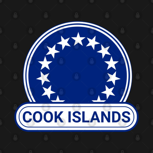 Cook Islands Country Badge - Cook Islands Flag by Yesteeyear