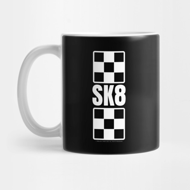 Sk8 Ska Inspired White Design by Timeless Chaos