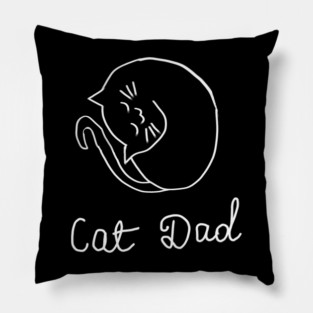 cat dad Pillow