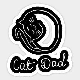 cat dad Sticker
