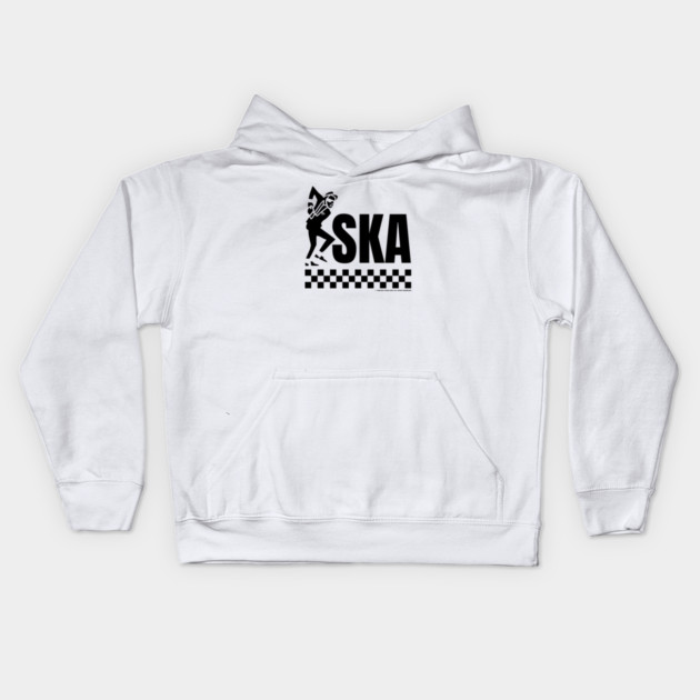 Ska Dancing Rude Boy Design Kids Hoodie by Timeless Chaos