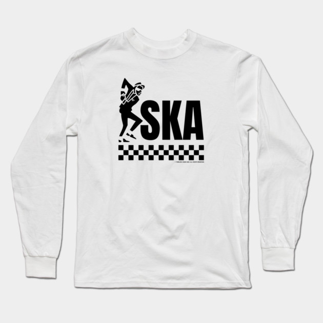 Ska Dancing Rude Boy Design Long Sleeve T-Shirt by Timeless Chaos