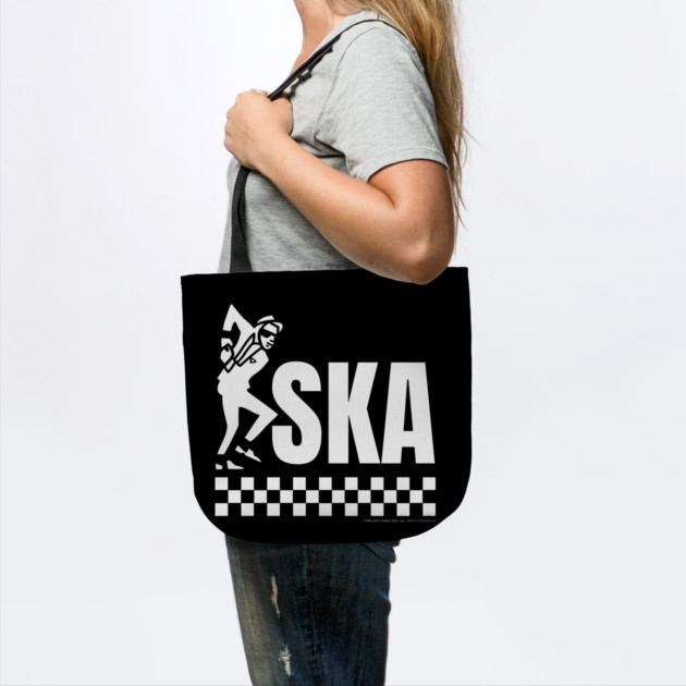 Ska Dancing Rude Boy Design White Print by Timeless Chaos