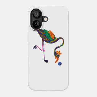 Colorful Bird with Ball Phone Case