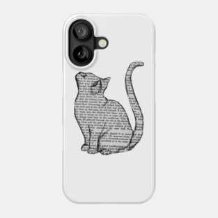 books and cats and books and cats Phone Case