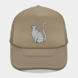 books and cats and books and cats Hat