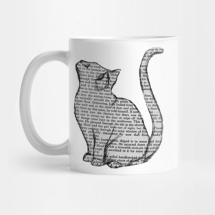 books and cats and books and cats Mug