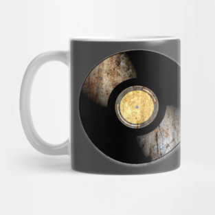 Vinyl Record rusty texture Mug