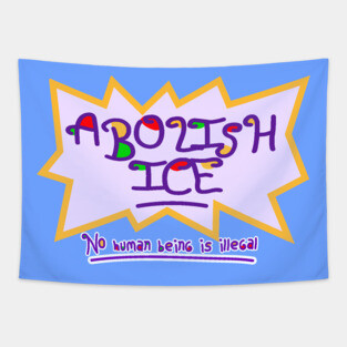 ABOLISH ICE! Tapestry