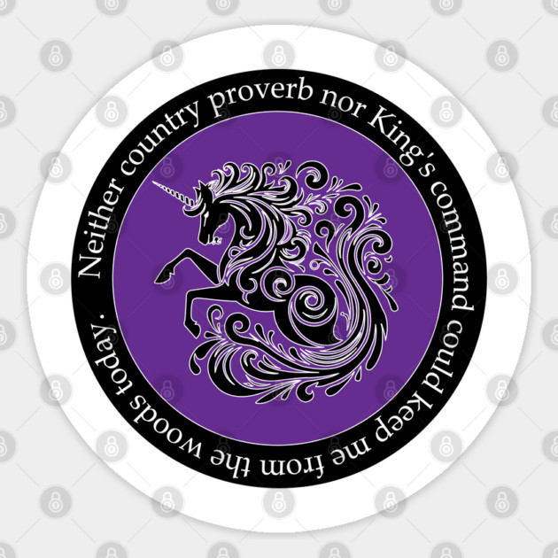 Unicorn -Legend of Kings Sticker by DickinsonDesign