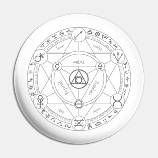 Alchemy Circle Pin